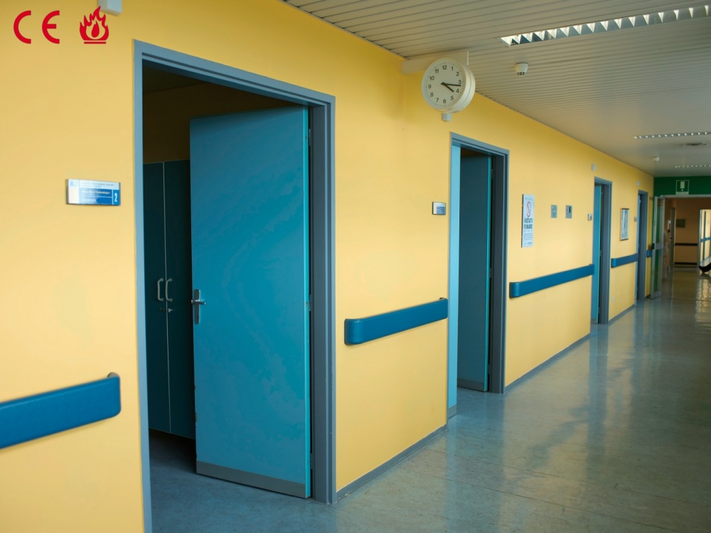 Steel fire door