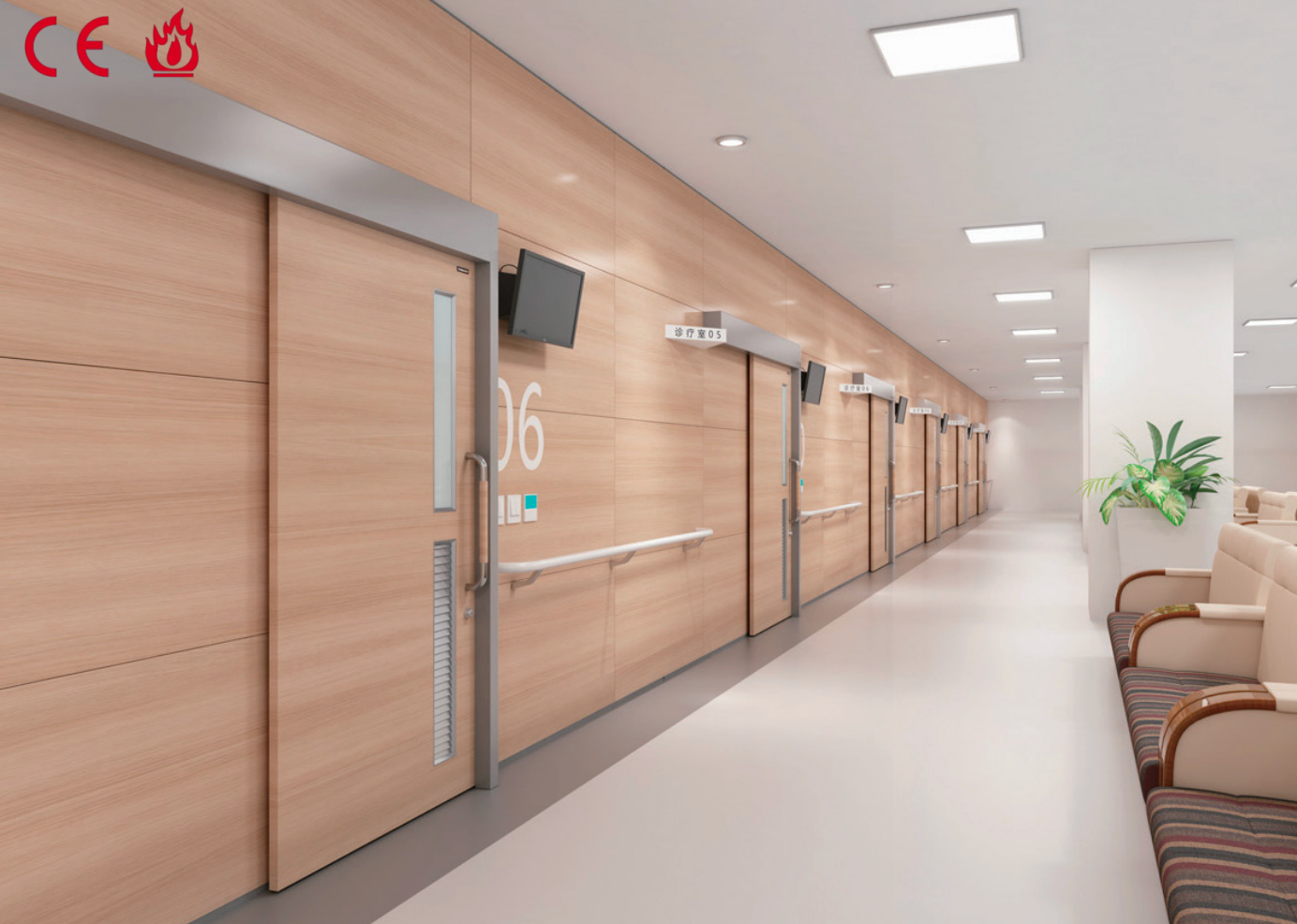 Sealed electric door Radiation-proof electric door