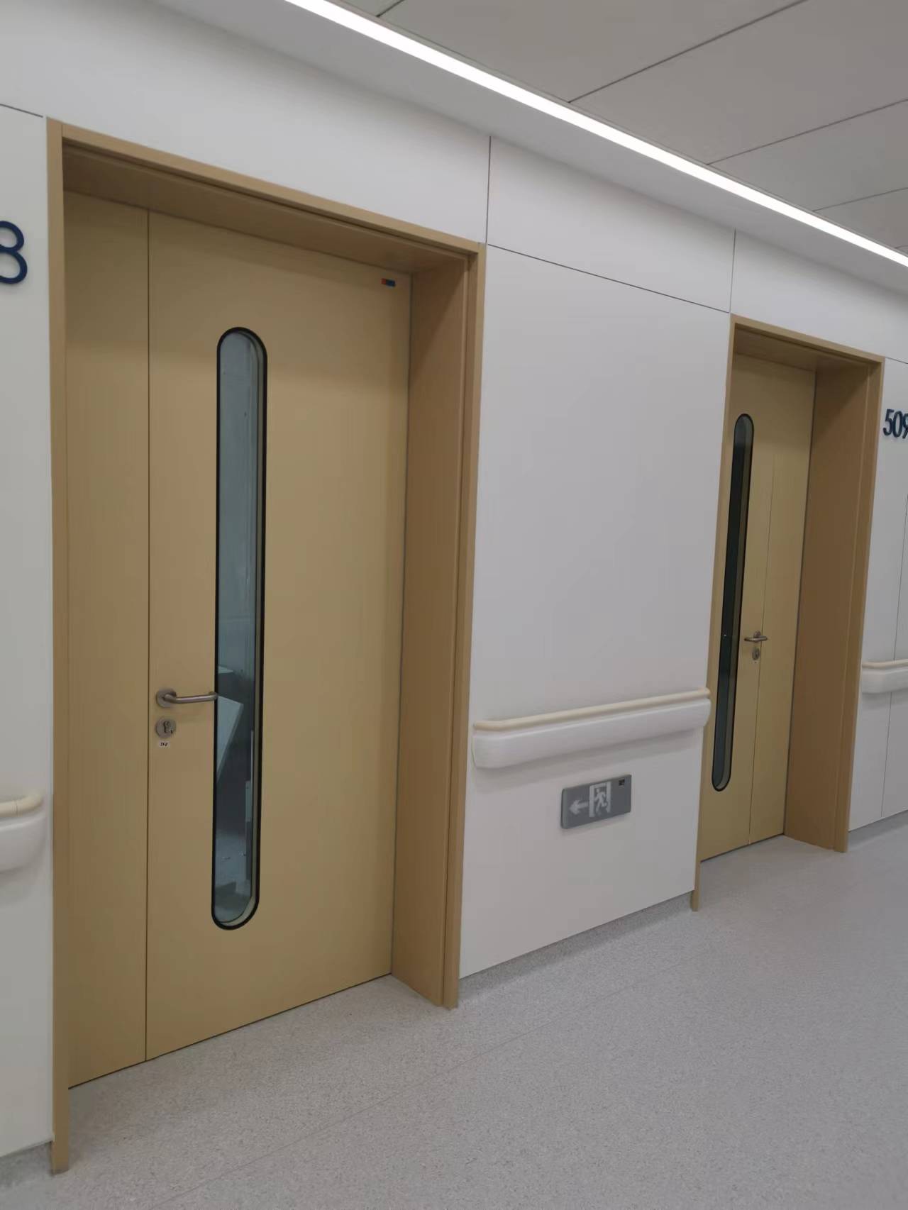 Unequal Double Patient Room Doors